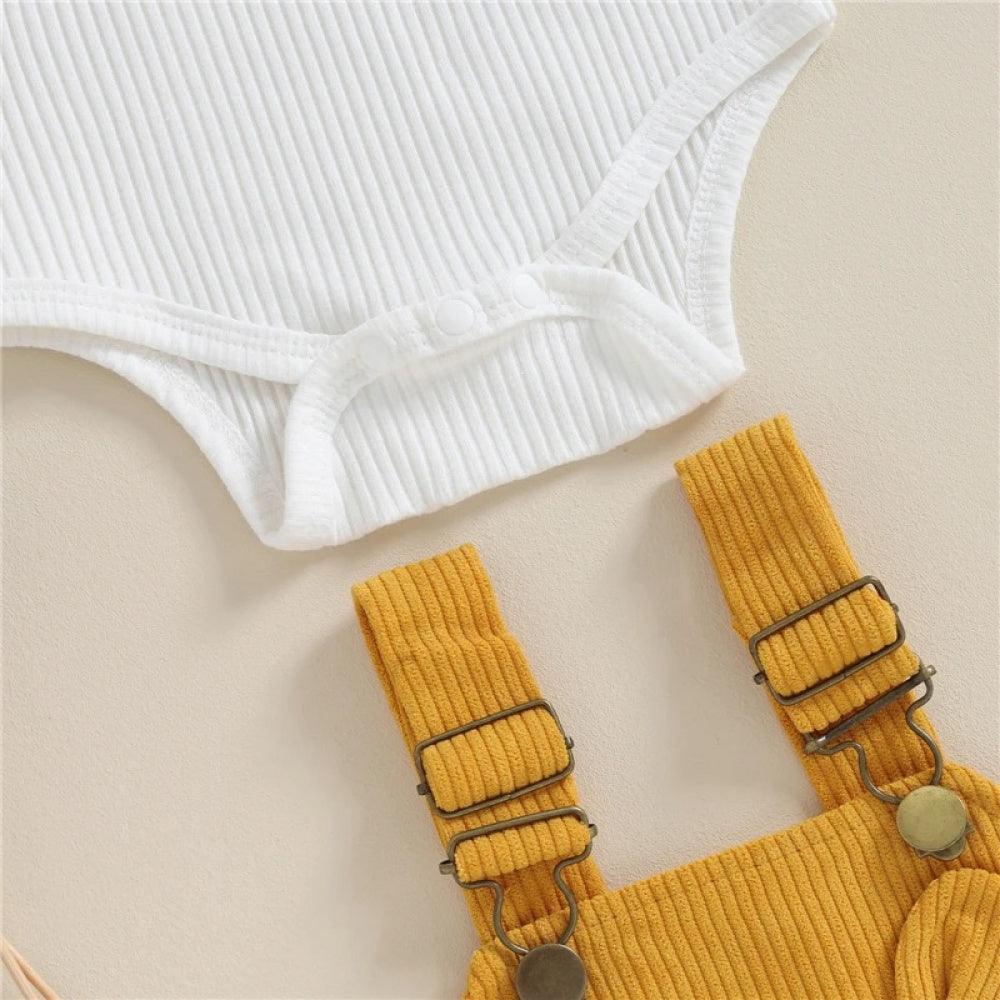 Conjuntinho Lili Body e Vestido Amarelo - Minu Kids