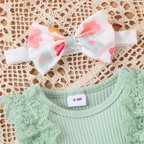 Vestidinho Florzinhas Lili com Laço - Minu Kids